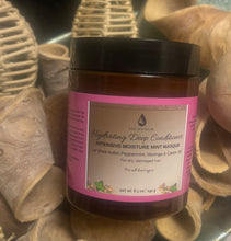 Load image into Gallery viewer, Close-up of Intensive Hydrating Mint Masque jar – powerful deep conditioning treatment