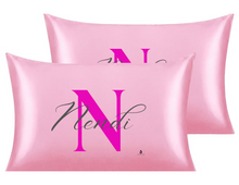 Load image into Gallery viewer, Personalized Satin Pillowcase – Protect Your Hair from Damage & Enjoy Luxurious Comfort