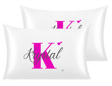 Load image into Gallery viewer, Personalized Satin Pillowcase – Protect Your Hair from Damage & Enjoy Luxurious Comfort