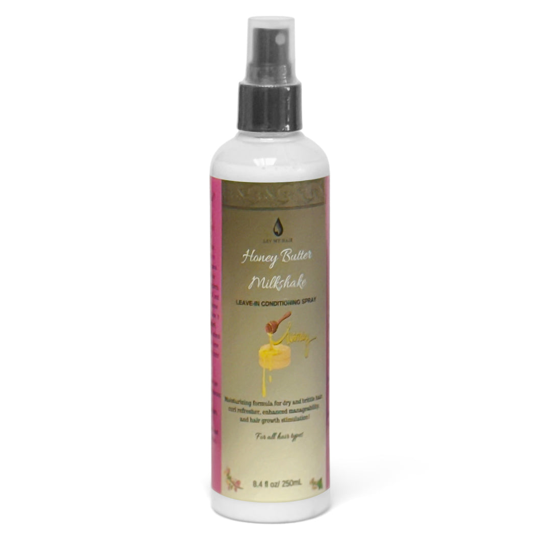 Honey Butter Milkshake Leave-In Conditioning Spray – Moisturizing Hair Detangler for Dry, Curly & Natural Hair